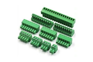 Smart Electronics 3.81mm Pitch Pluggable Green Terminal Block Connector KF2EDGK 2/3/4/6/8/10P/12P Connectors