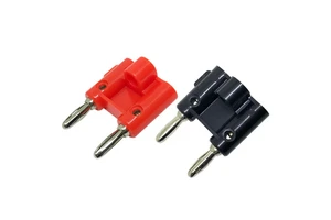 4mm Dual Banana Plug Gold-plated Double Row Lantern Banana Head Integrated test Line Banana Connector Terminal Post