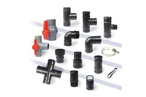 Agricultural Drip Irrigation Kit System 1 Hectare Layflat Hose Accessories Plastic Rain Hose Connector