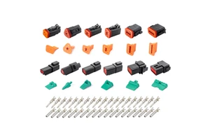 Jiefond DT Series Automotive Waterproof Connectors Male DT04-2P/3P/4P/6P/8P/12P-E004 Female DT06-2S/3S/4S/6S/8SA/12SA-E004