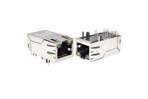 POE+Gigabit Integrated Ethernet Filter Cat5 RJ45 Aerospace PCB Computer Connector Plug Light Spring Solar Power System