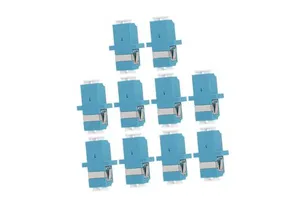 OEM ODM 10Pcs Single Mode Optic Adapters Couplers Durable Optical Fiber Connectors Fiber Patch Panels Smooth Opening Made China