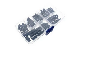 66PCS DIP IC Sockets IC Socket Sample Package 6 8 14 16 18 20 24 28 Pin IC Connector
