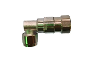 N Male Angle Coaxial Plug RF Connector Brass Material Nickel/Golden Plating DC~7.5GHz Frequency Range