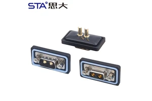 Waterproof D-SUB Connector DB9 Curved/Straight Solder PCB Male Female Socket 9 15pin DB9/D15H/DB2W2/DB2W2C/DB5W1