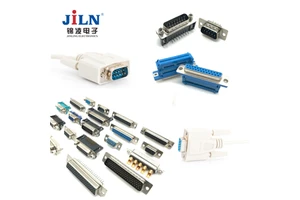 D Sub Connector HDP 26 pin female with screw vga straight electronic 26pin d-sub connector