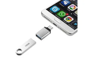 MINI Type C Converter USB 3.1 Male to USB 3.0 Female OTG Adapter Connector Metal Shell for Cellphone Notebook