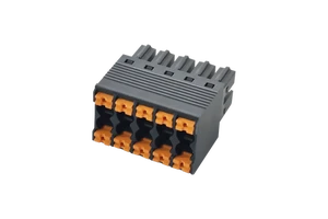 WANJIE WJ2EDGKNH-5.08 Plug-in Copper Industrial Terminal Block 5.08mm Pitch 300V/10A Pluggable PCB 24-16AWG Conductor