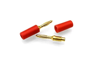 5 Color 2mm Gold/Nickel Plated Banana Jack Plug DIY test Lead Multimeter Male Type Copper 2mm Banana Plug Screw