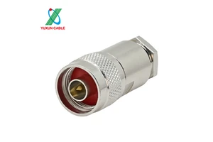 Straight Thread Locking 50ohm N Male RF Coaxial Connector for LMR400 RG8 RG213 7DFB Coaxial Cable