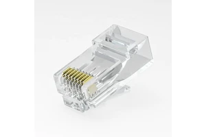 Factory Price XL-501 Unshielded Gold-Plated 8P8C CAT6 UTP Network RJ 45 Crystal Head Sixth Class Copper Ethernet Connectors