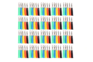 20Set Horn Type Banana Plug Brass Zinc Alloy ABS Welded Banana Connector for Voltage Tester 4mm