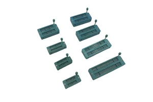IC Test Universal ZIF Socket 40 pin socket dip 2.54mm connector mated by 7.62/15.24mm plug tin plated