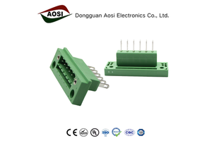 AOSI Competitive Price 5.08mm Male/Female Pluggable Screw Pcb Terminal Block Connector Socket Copper Alloy 15A 300V