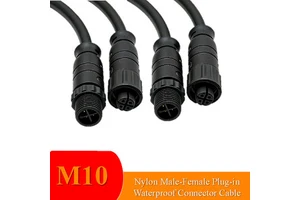 JOYL M10 3pin 4pin 5pin Shielded Signal Waterproof Power RF Electrical Connector Circular Type For Data Communication Cables