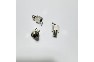 1P Male/Female Zinc Alloy Copper Contacts Audio Video Connector Custom Length 4P Straight Orientation High Current High Quality