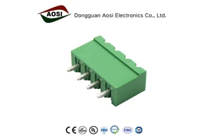 5.0/5.08mm Modular Pluggable Copper Terminal Block Male Plug-in PCB Connector | 300V 15A Rated | Wire Connections Compatible