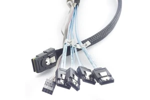 Mini SAS 8087 to 4X SATA with Side-Loading Sb Server Internal High-Speed Connection Cable