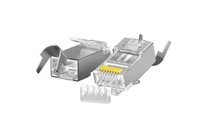 High quality RJ45 CAT7 universal Crystal Head 8P8C dovetail Ethernet connector plug Category 7 SSTP/ftp universal RJ45 plug