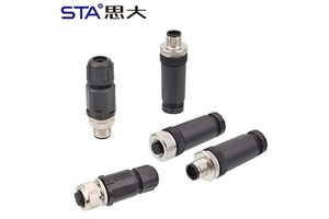 M12 IP67 Waterproof Connector Plastic Straight/Right Angled Solder Assembled Male Female Cable Plug 2 3 4 5 6 8 12 17 PIN
