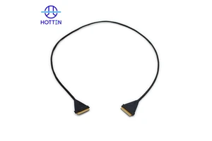 OEM Flexible Custom 0.5mm Pitch 40Pin FPC Cable Assembly 40AWG LVDS Signals For Camera System