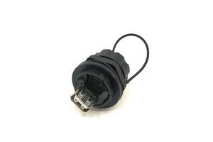 Waterproof USB 2.0 3.0 a Type Female Panel Mount Connector