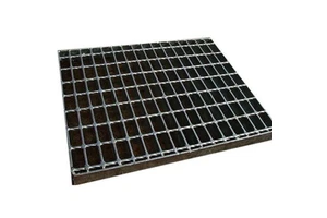 1m X 1m Outdoor Galvanized Staircase Driveway Grating Metal Grid Serrated Stainless Steel Grating Raised Floor for Manhole Cover