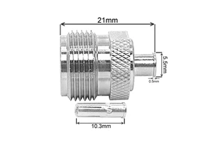 Factory Supply N Type Female Jack for RG402 RG141 RG-402 Rf Coaxial Connectors N Coax Connector Converter