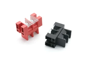 2-Pole Screw Terminals High Current 100A/200A Copper Feed Through Wall Terminal