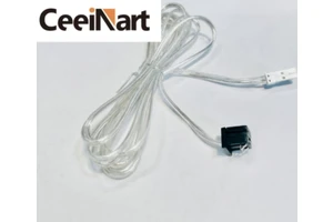 24V Modern Simple Detachable Aluminium Alloy Wardrobe Lighting System Accessory Power Cable with Power Connector