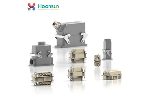 Hoonsun Electrical Industrial Heavy Duty 4P Brass Connector Harting And Sibass Type For Power Applications