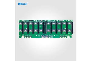 Miwin Maicun 11 Slot P4 10GPU Base Plate Direct Plug-in Graphics Card 8654 Interface PCIE 4.0 X16 GPU Expansion Board for Server
