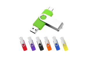 Custom LOGO OTG Type C Usb Stick Flash Drive Metal Dual USB2.0 OTG Flash 3.0 High Speed Swivel Usb Flash Drive