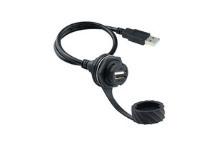 USB2.0 3.0 Bayonet Connector Aviation Plug Waterproof Circular Electrical Connectors With Female Extension Cord