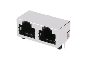 Double port Network Female Connecteur Modular Jack Ethernet RJ11 RJ12 RJ45 Connector 1X2
