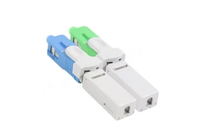 SC UPC FTTH SM Fiber Optic Fast Connector with 0.3dB Insertion Loss 52MM Length Green and Blue