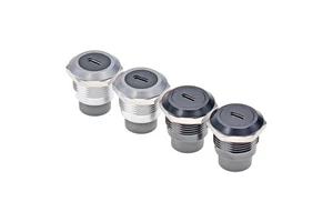 Waterproof Zinc Alloy Metal Usb 3.1 Type-C Female to Female Round Type Socket Coupler USB-C Panel Mount Connector