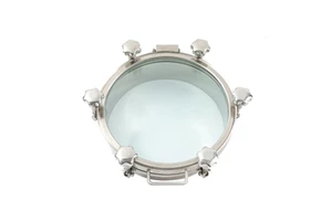 Stainless Steel Sanitary Manhole Cover with Sight Glass for Food Processing Machinery Parts