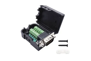 High Quality DB9 D-SUB Breakout Board Terminals Adapter Connector 9pin Male Nut Type Housing Brass Nickel Plated Model ZSA3030