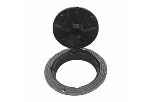 High Quality Custom Size Ductile Iron Round Hinge Manhole Cover Heavy Ductile Iron Casting Services