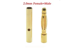 2mm 3mm 3.5mm 4mm 5mm 5.5mm 6mm RC Battery Gold-plated Bullet Banana Plug High Quality Male Female Bullet Banana Connector