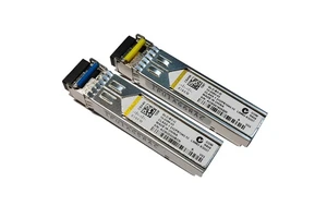 GLC-BX-D GLC-BX-U SFP BiDi 1.25Gbps 10km Duplex LC SMF 1310/1490nm Telecom Use Fiber Optic Transceiver Modules 3-Year Warranty