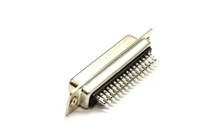 ARIBA DSSLH-M50XXXX-59 Hi D-Sub 50 Pin Male Brass Contact Ni Shell Solder Connector Gold Contact Finish Black/Blue/White Housing