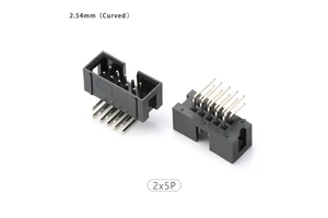Double Rows 2x5 Pins 2.54mm Pitch Right Angle Connector Pin 2.54 Mm IDC Box Header