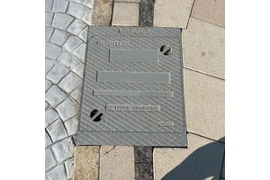 Customized Embedded Ductile Iron Manhole Covers EN124 Standard Square Shape Durable Easy Installation for Sidewalks Wholesale