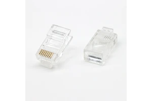SCONDAR Ethernet RJ45 Pass Through Plug Cat5 UTP Unshielded 8P8C Male Network RJ45 Connector