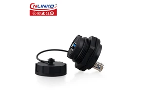 CNLINKO Waterproof USB3.0 a Female Connector Panel Mount Usb Connector