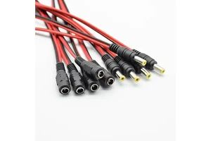DC power male female cable 12V Plug DC Adapter cable Plug Connector for CCTV Camera DC plug 5.5*2.1mm 5.5x2.1