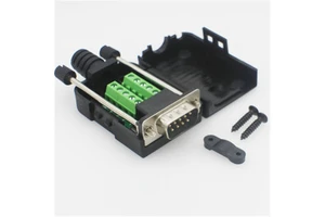 9 Pin Male to Female DB9 Connector Solderless RS232 Cable RS485 Breakout Terminals for PCB for D-SUB 9 Pin Plug