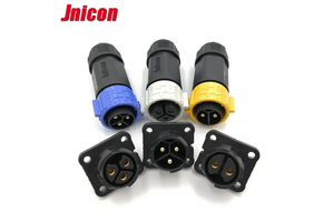 Jnicon Best Price M25 Waterproof Connector Male Female Cable Socket Connector IP67 Push Locking Connector